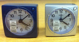 Seiko Alarm Clock Radio Wave Control Choice of colours QHR201S/K/L UK Seller