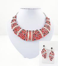 Sparkling red necklace