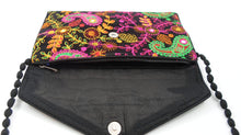Cotton black handbag
