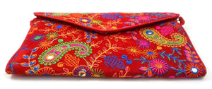 Cotton red handbag
