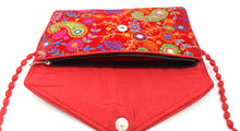 Cotton red handbag
