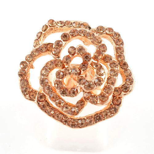 Gold flower ring