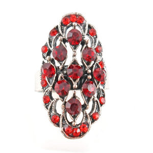 The oval - red and silver