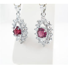 Deep purple earrings