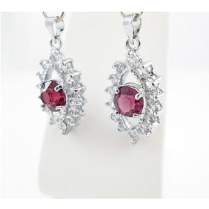 Deep purple earrings