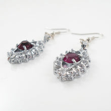 Deep purple earrings