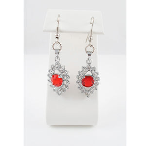 Red earrings