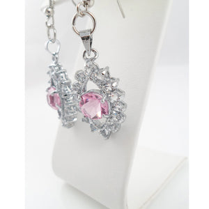 Baby pink earrings