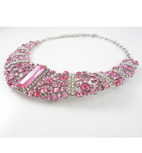 Round pink necklace