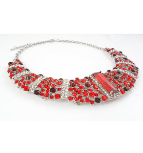 Sparkling red necklace
