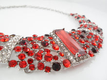 Sparkling red necklace