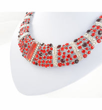 Sparkling red necklace