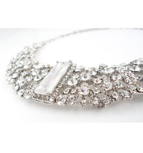 Sparkling silver necklace
