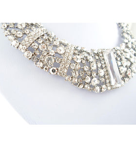 Sparkling silver necklace