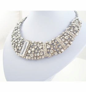 Sparkling silver necklace