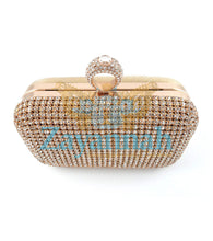 Gold diamante bag