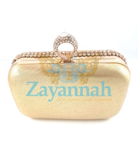 Gold diamante bag