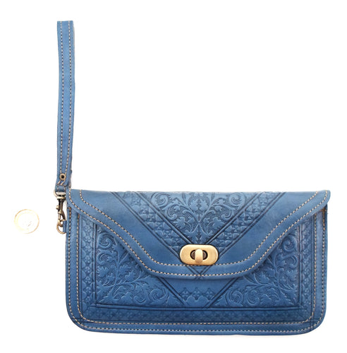 Moroccan leather clutch bag - Jean