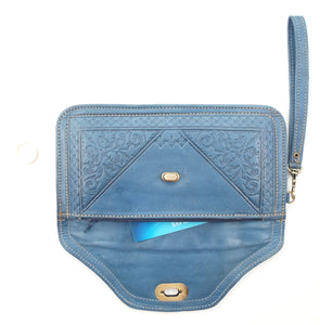 Moroccan leather clutch bag - Jean