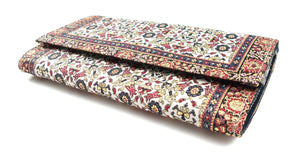 Turkish handmade purse - Maroon/cream