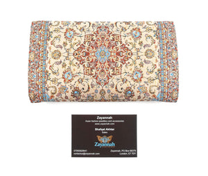Turkish handmade purse - Sky blue/cream/maroon