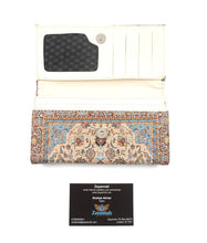 Turkish handmade purse - Sky blue/cream/maroon