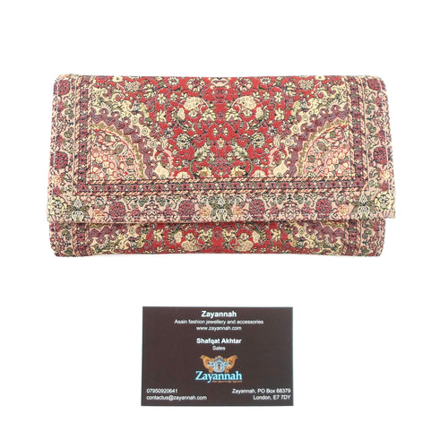Turkish handmade purse - Deep maroon