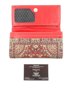 Turkish handmade purse - Deep maroon