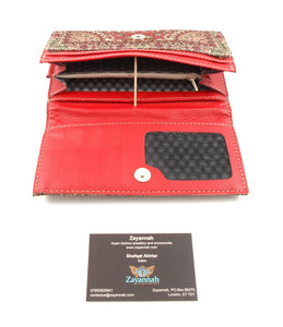 Turkish handmade purse - Deep maroon