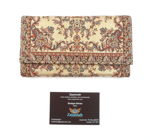 Turkish handmade purse - Gold/Maroon