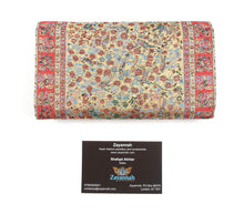 Turkish handmade purse - Red/gold/sky blue
