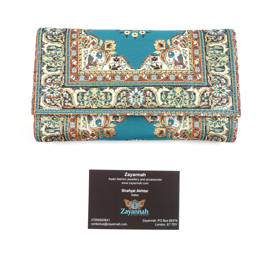 Turkish handmade purse - Turquoise