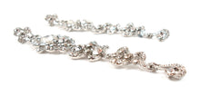 Long length silver earrings