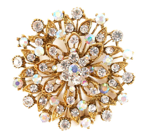 Brooch - Gold flower