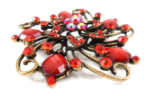 Brooch - Crimson