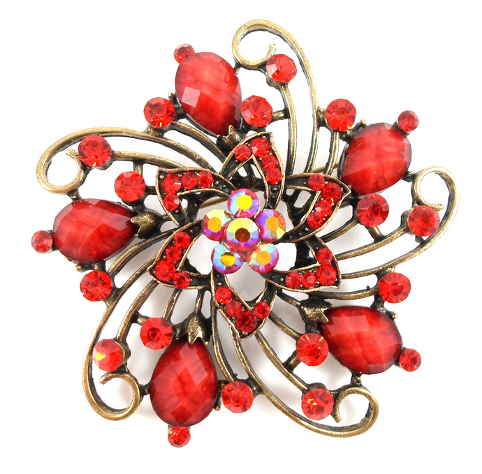 Brooch - Crimson
