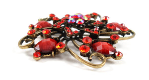 Brooch - Crimson