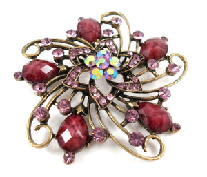 Brooch - Plum