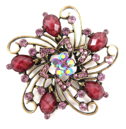 Brooch - Plum