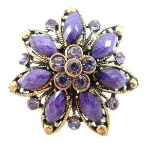 Statement ring - amethyst