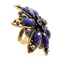 Statement ring - amethyst