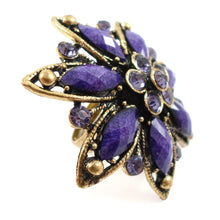 Statement ring - amethyst
