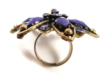 Statement ring - amethyst