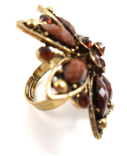 Statement ring - caramel