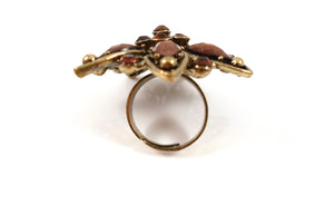 Statement ring - caramel