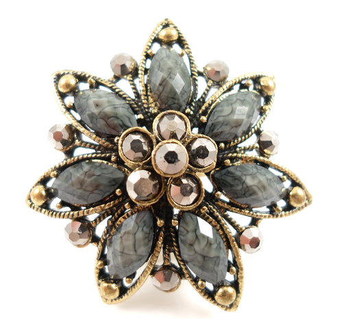 Statement ring - grey