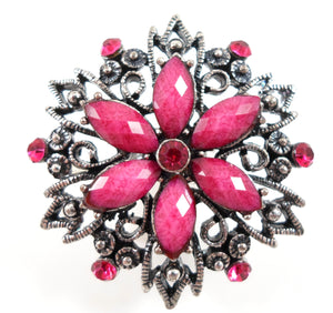 Statement ring - pink