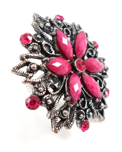 Statement ring - pink