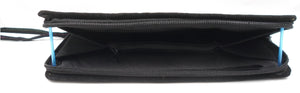 Pakistani purse - Indigo blue and cream