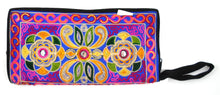 Pakistani purse - Indigo blue and cream